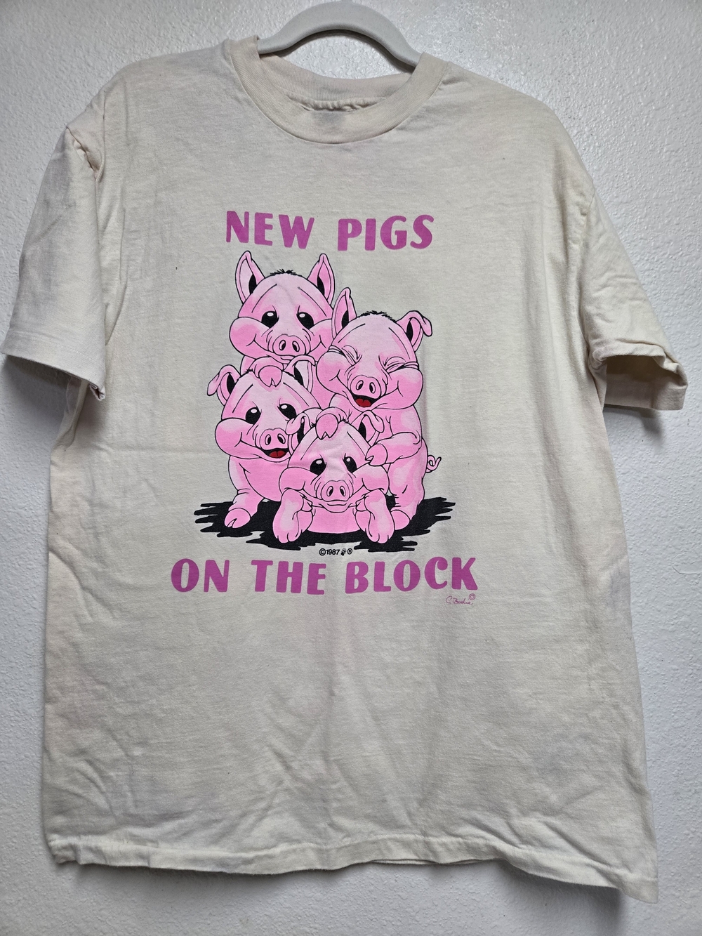 Vintage Single Stitch New Pigs on the block 1987 size XL